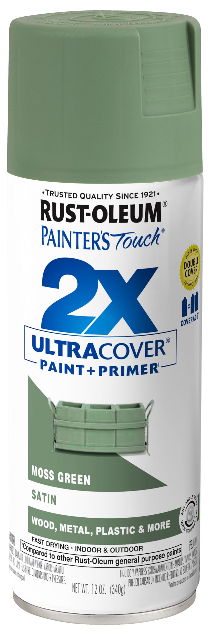 Rust-Oleum 334023-6PK Painter's Touch 2X Ultra Cover Spray Paint, 12 oz, Gloss Almond, 6 Pack