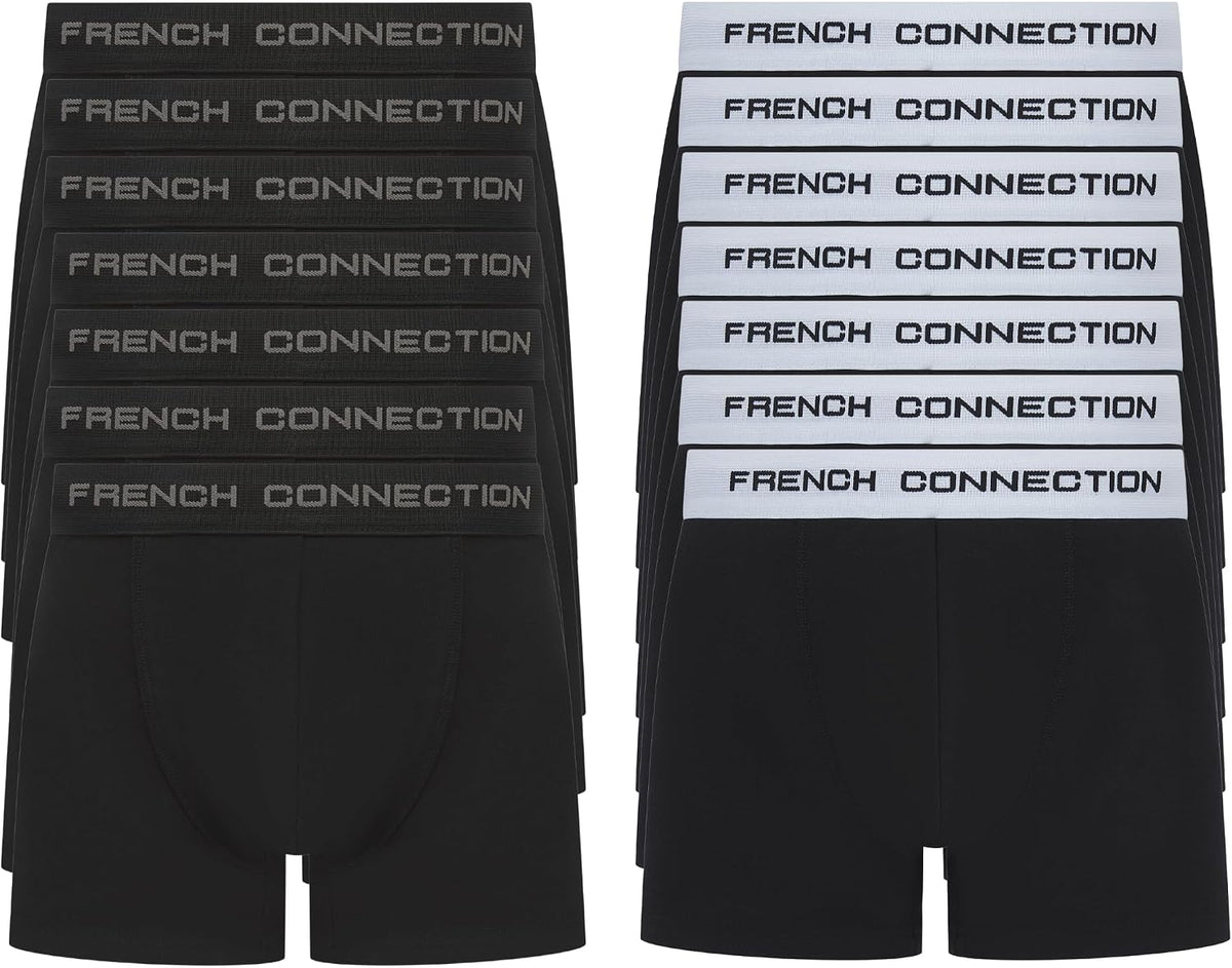 French Connection Mens Boxer Shorts Multipack Cotton Stretch Underwear