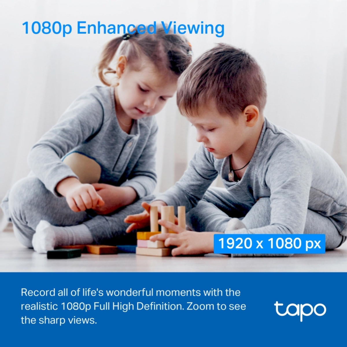Tapo C200P2 2-Pack Full HD Indoor Security Camera Pet Camera House Security