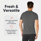 FM London 3/5 Pack Mens T Shirt, Premium Weight, 100% Cotton & Super Soft