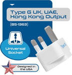 Ceptics 45W Universal Travel Adapter w/ 3 USB-A, 2 USB-C & Universal Input