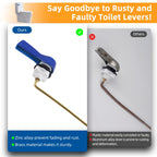 Hibbent Universal Metal Front Mount Toilet Handle Replacement Kit