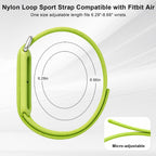 Compatible with Google Fitbit Air Strap Nylon Loop Sport Replacement Band