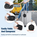 Cirorld Travel Pillow for Airplane, Neck Pillow for Travel, Memory Foam Travel Neck Pillow for Adults, Adjustable & Compact Flight Pillow, Ergonomic Neck Cushion, With Ear Plugs, Eye Mask, Carry Bag
