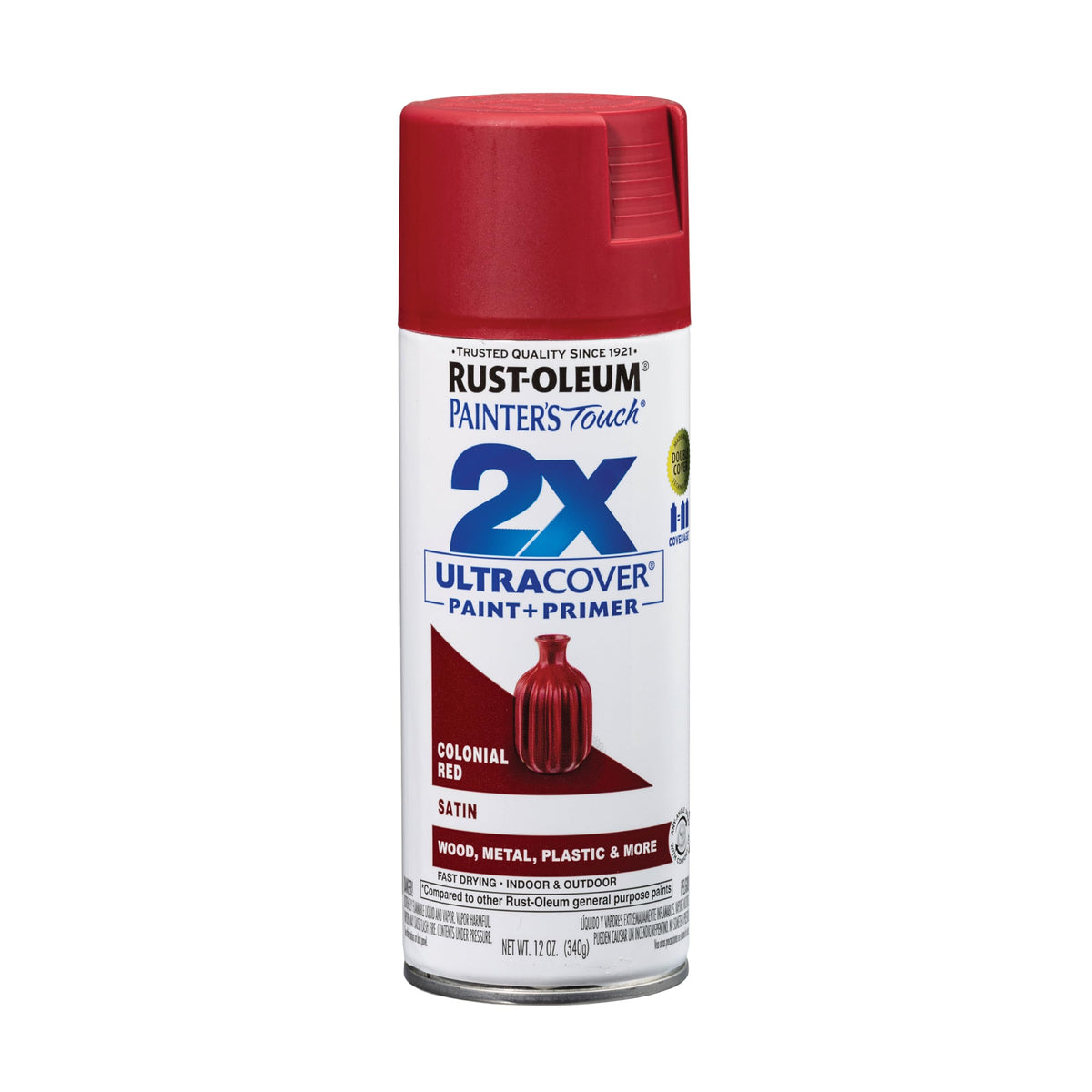 Rust-Oleum 334023-6PK Painter's Touch 2X Ultra Cover Spray Paint, 12 oz, Gloss Almond, 6 Pack