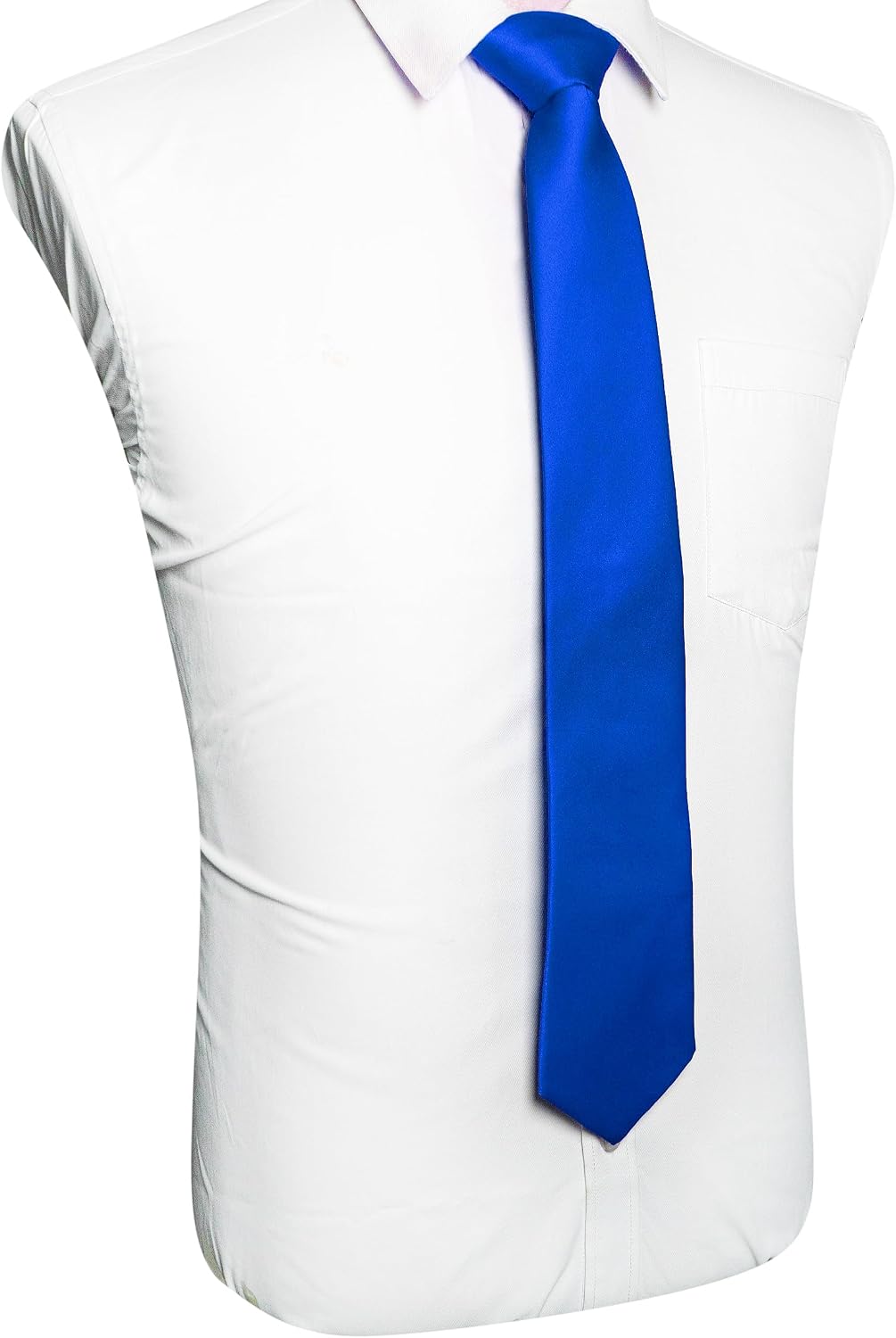 RBOCOTT Solid Color Tie Mens Necktie for Business and Wedding Party