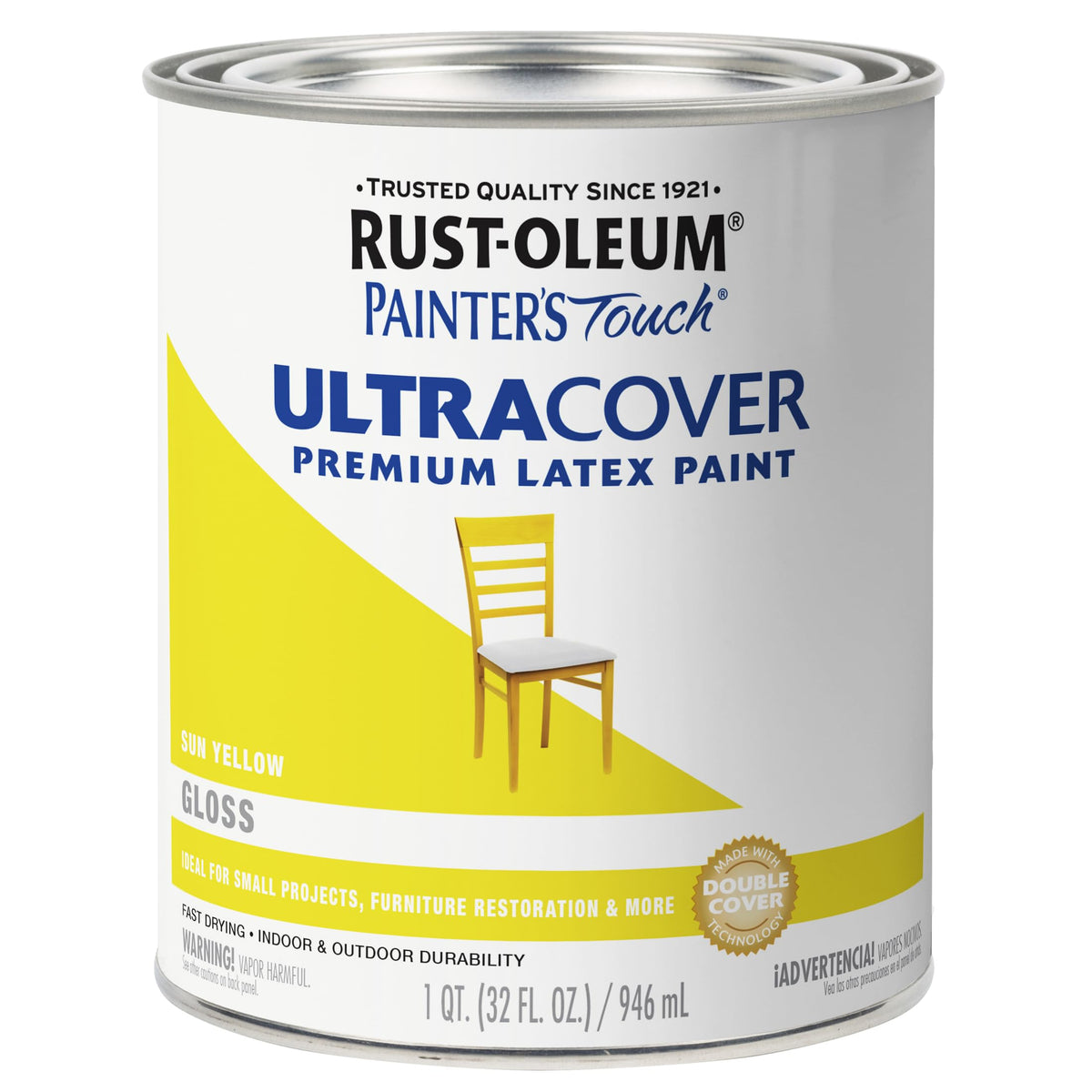 Rust-Oleum Painter's Touch Latex Brush-On Paint, Flat Black