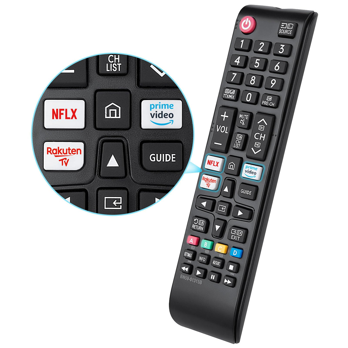 for JVC-TV-Remote-Control, Universal Replacement RM-C3338 for JVC Smart TV