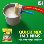151 All Purpose Wallpaper Paste | Super Strong Wall Paper Adhesive - Ready in 3 Minutes | Suitable for All Types & Weights of Wallpaper | Easy To Use - Hangs Up To 10 Rolls (12 Pints)