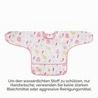 PandaEar 3 Pack Baby Weaning Bibs with Long Sleeves | Waterproof Toddler Bibs 6-24 Months