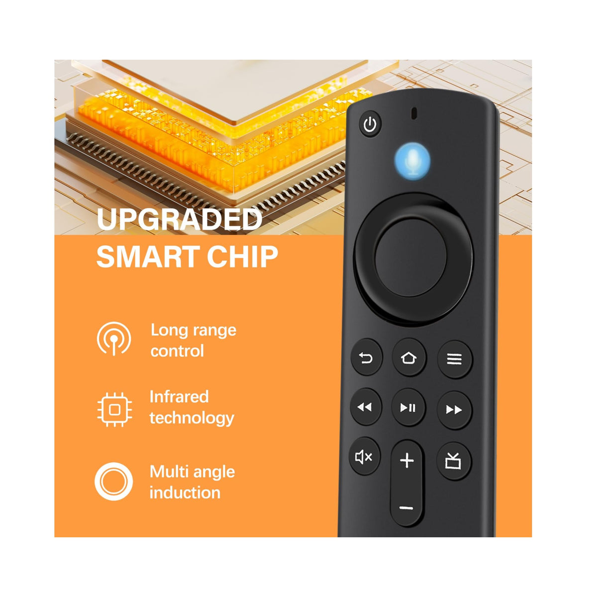Replacement TCL TV Remote Control RC802N for TCL Android & LCD LED 4K Smart TVs: 32DS520, 40S6000FS, 49S6000FS, 49DP600, F43S5916, 50DP600, H32S5916, U49P6016, U55P6006 – No Setup Required