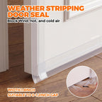 Holikme Weather Stripping Door Seal, Shower Door Seal Strip,1.8" W-33Feet