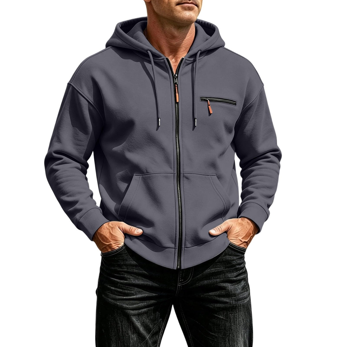 Hoodies for Men Uk Oversized Pullover Hoodie Casual Sweatshirts Slim Fit Jacket with Drawstring Hood and Pocket Streetwear Hoody Top Winter Jumper