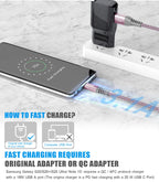 2-Pack 2m 60W USB C to USB C Charger Cable, PD Type C Super Fast Charging for iPhone 17 air 16 15 MacBook iPad Pro, Samsung Flip Fold 7 6 5 S26 S25 S24 S23 Ultra, Steam Deck, Nintendo Switch etc