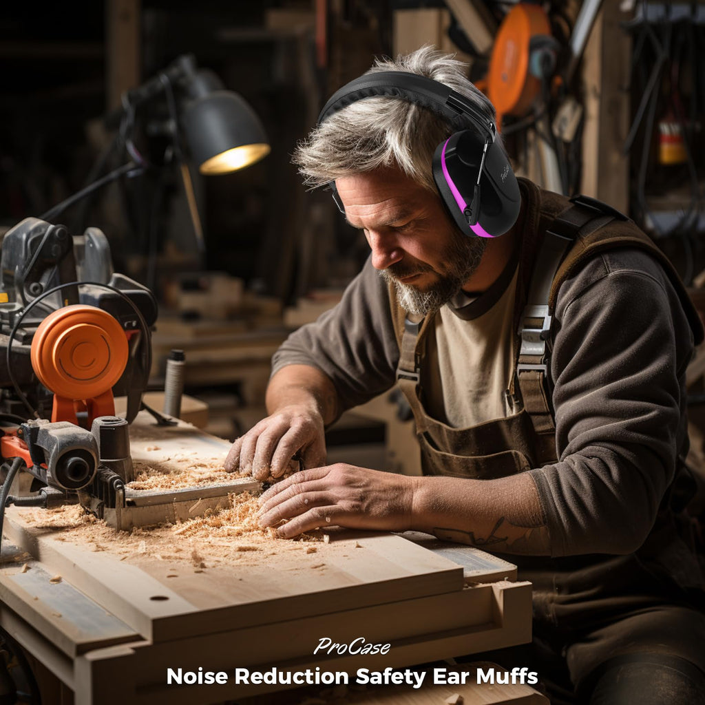 ProCase Hearing Protection Ear Muffs SNR 33dB, Noise Cancelling Headphones