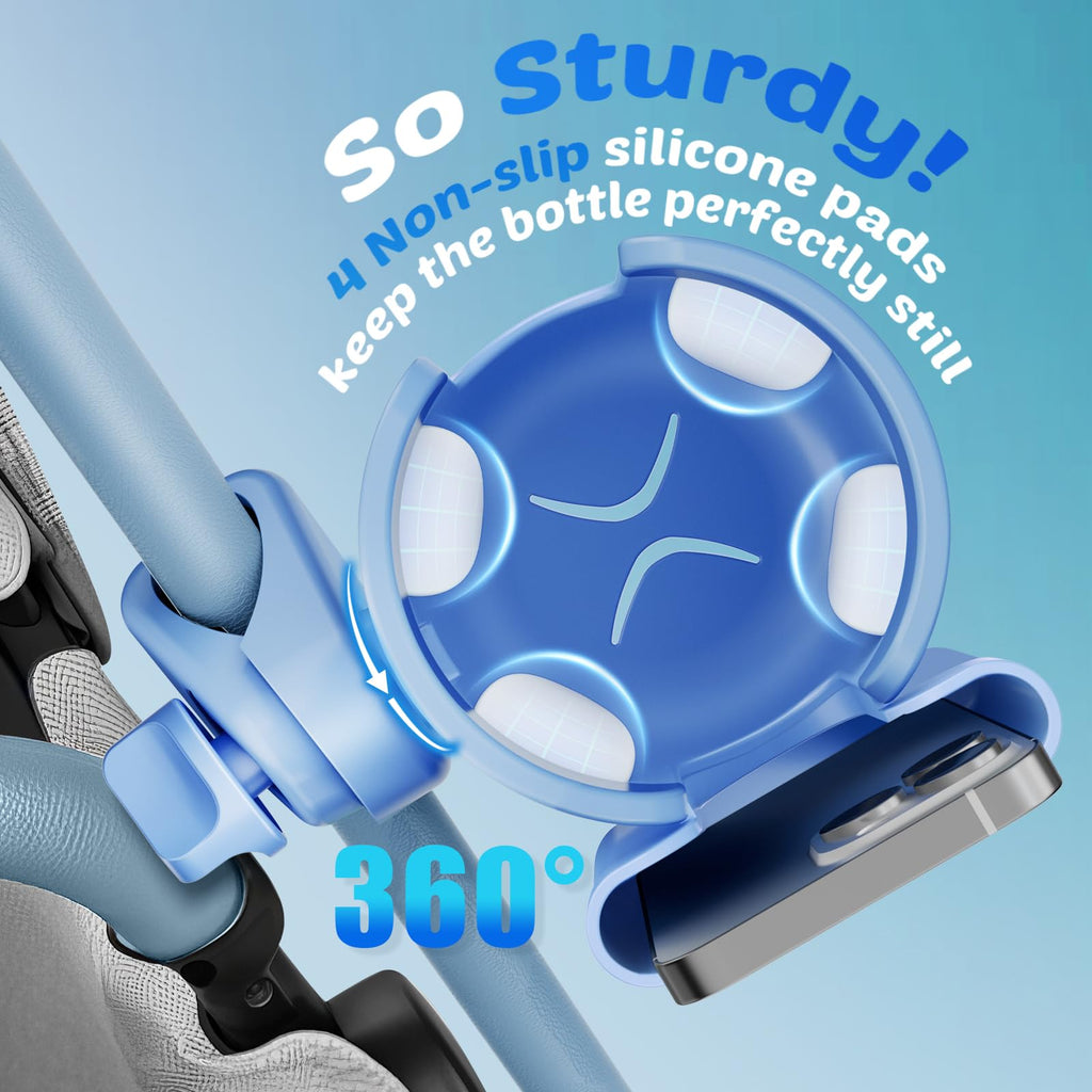 Wheelchair Cup Holder: Universal Cup Holder with Phone Holder for Pram Bike