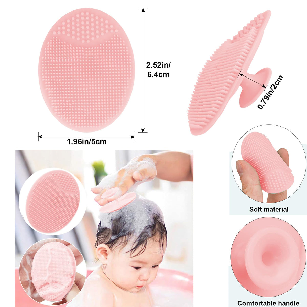 Baby Hair Brush with Wooden Handle and Super Soft Goat Bristles for Newborns, Infant, Toddlers, Kids