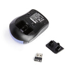 Amazon Basics Wireless Mouse for Laptop, 2.4GHz with USB Nano Receiver – Black