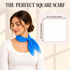 WESTEND CHOICE Square Chiffon Scarves Women's Neck Scarf 50s Retro Bandana