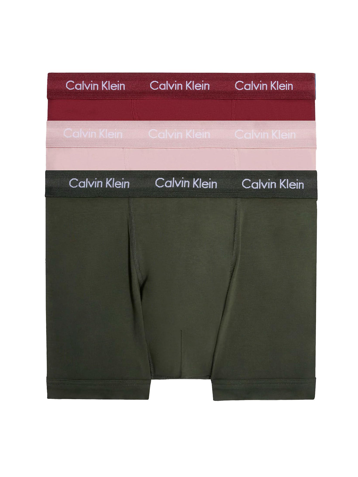 Calvin Klein Men’s 3 Pack Trunks with Logo Waistband