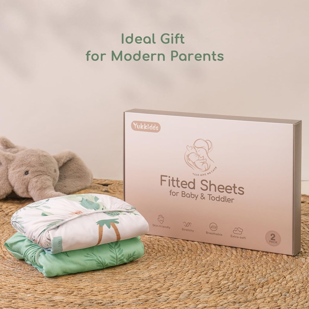 Next to Me Crib Sheets 83x50 cm Fitted 2 Pack Bedside Crib Sheets