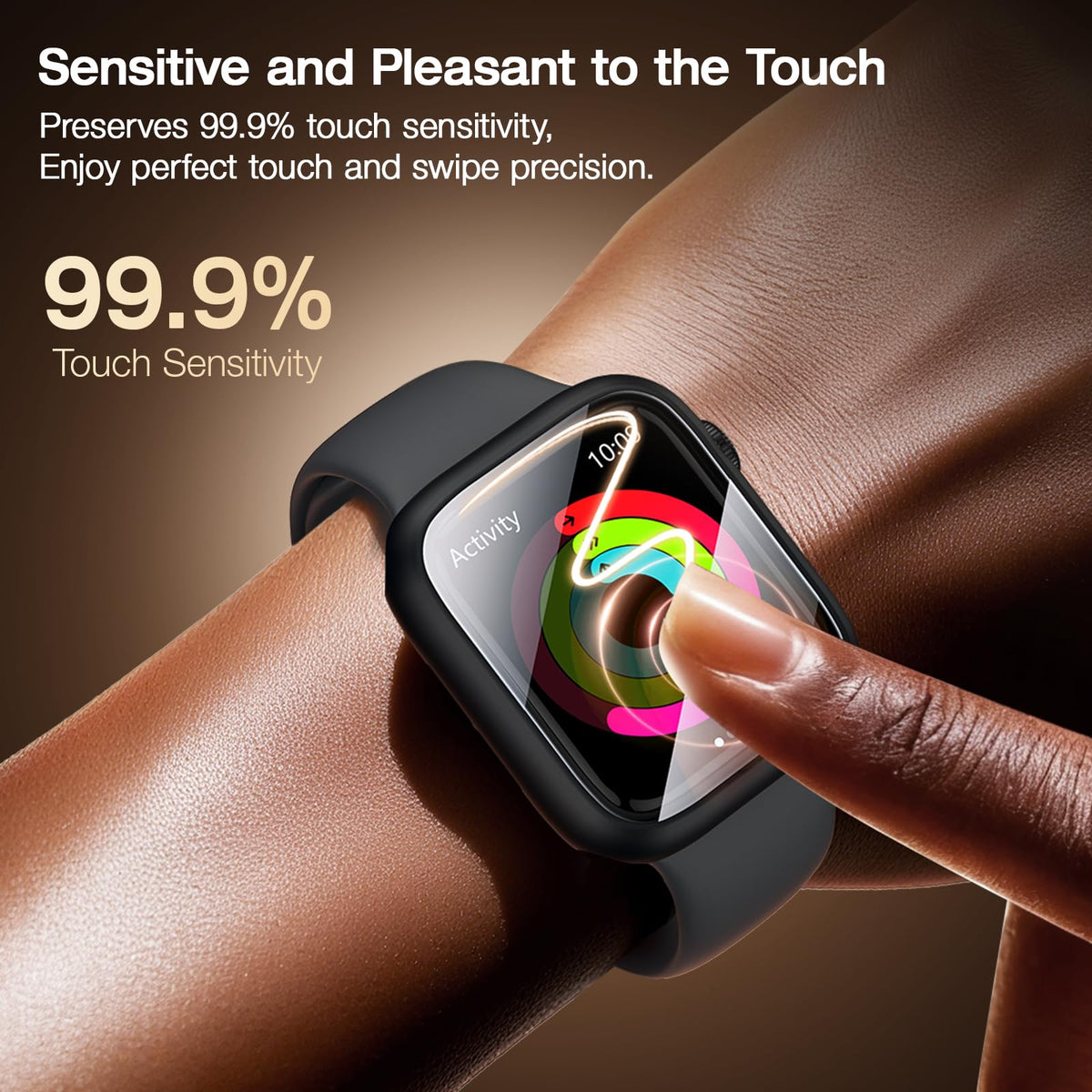 LK 6 Pack Screen Protector for Apple Watch Series 9 8 7 41mm/Series SE 6 5 4 40mm, Screen Protector Compatible for Apple Watch 40/41mm, High Definition, Bubble Free, Clear Flexible TPU Film