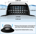 Aluvor Shower Drain Hair Catcher Bathtub Drain Cover Sink Drain Protector