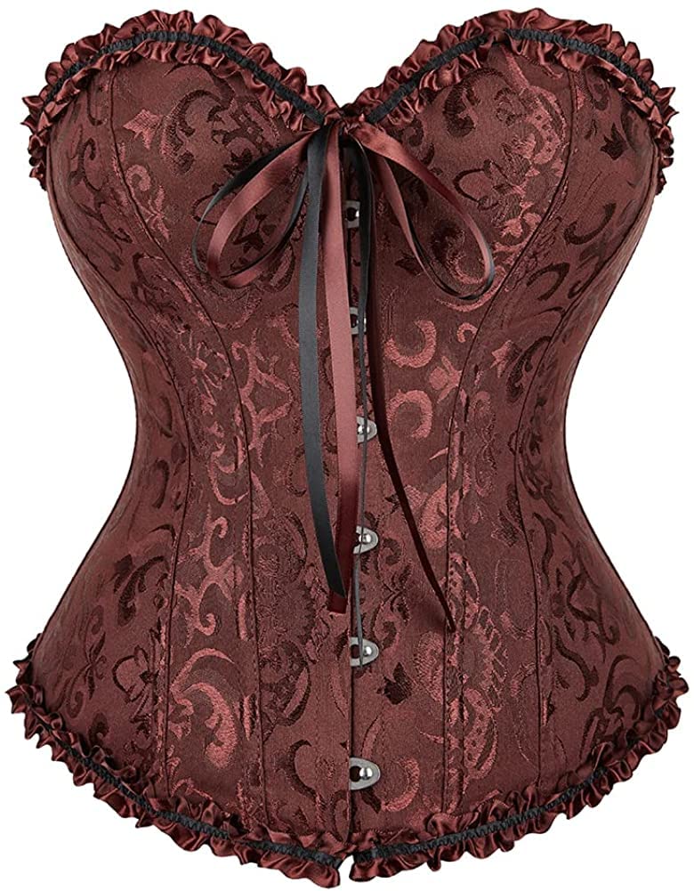 SZIVYSHI Halloween Overbust Corset Top