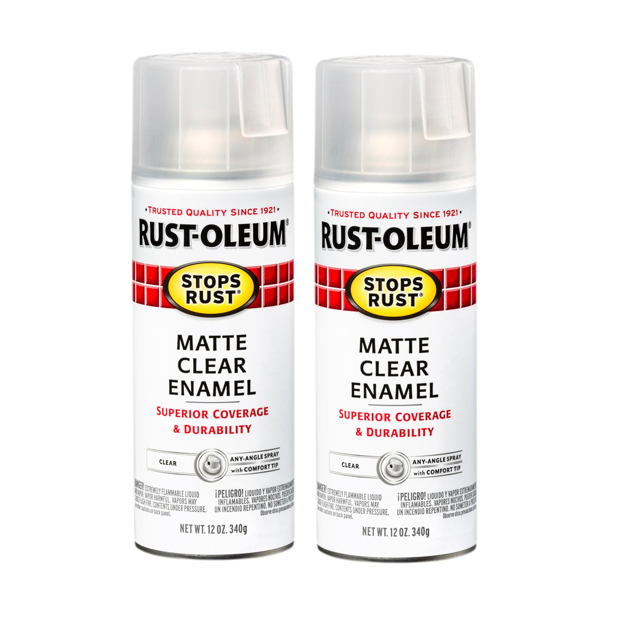 Rust-Oleum 7776830 Stops Rust Spray Paint, 12 oz, Flat Black