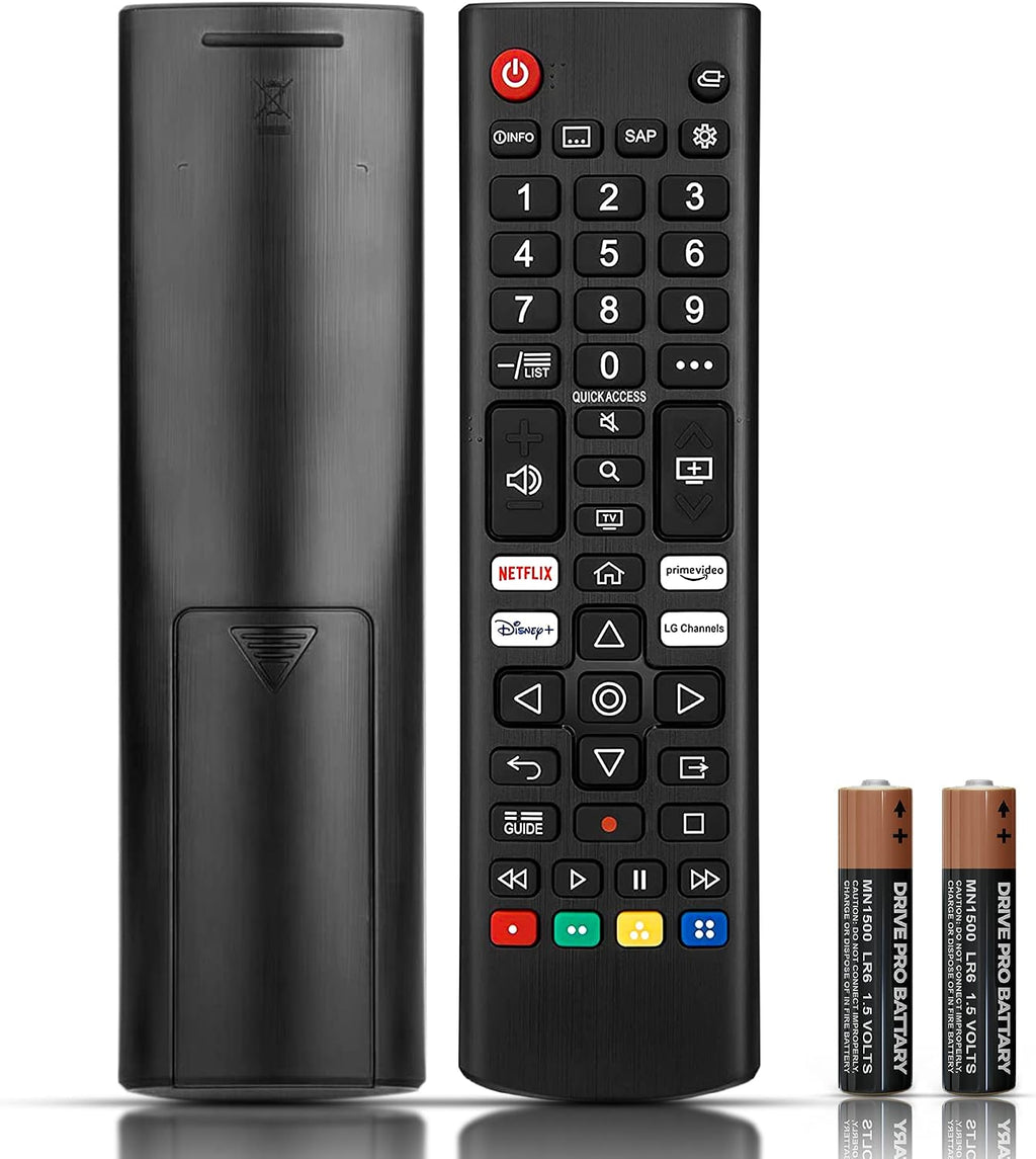 LG TV Remote Control Replacement | 2 AAA Batteries Included - L G Smart TV Remote for All LG LCD LED HDTV UHD 3D 4K Models | AKB75095308 AKB75095307 AKB7415324 Remote Control for L G Smart TVs Remte