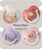 Tommee Tippee Ultimate Fit Orthodontic Dummy 6-18m Silicone Pack of 4