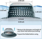 Aluvor Shower Drain Hair Catcher Bathtub Drain Cover Sink Drain Protector