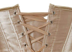 Kelvry Women's Satin Waist Cincher Lace up Boned Bustier Underbust Corset