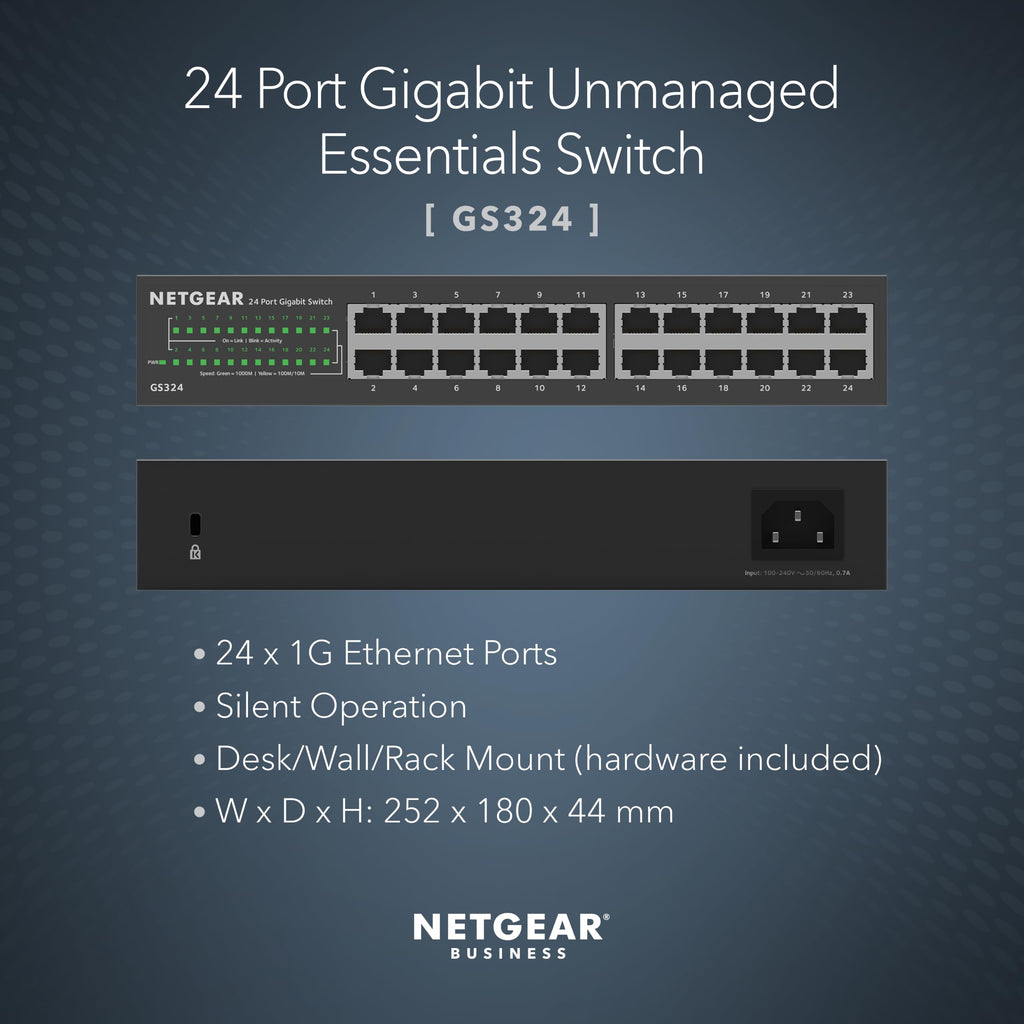 NETGEAR 5 Port Gigabit Network Switch, Unmanaged Ethernet Switch GS305