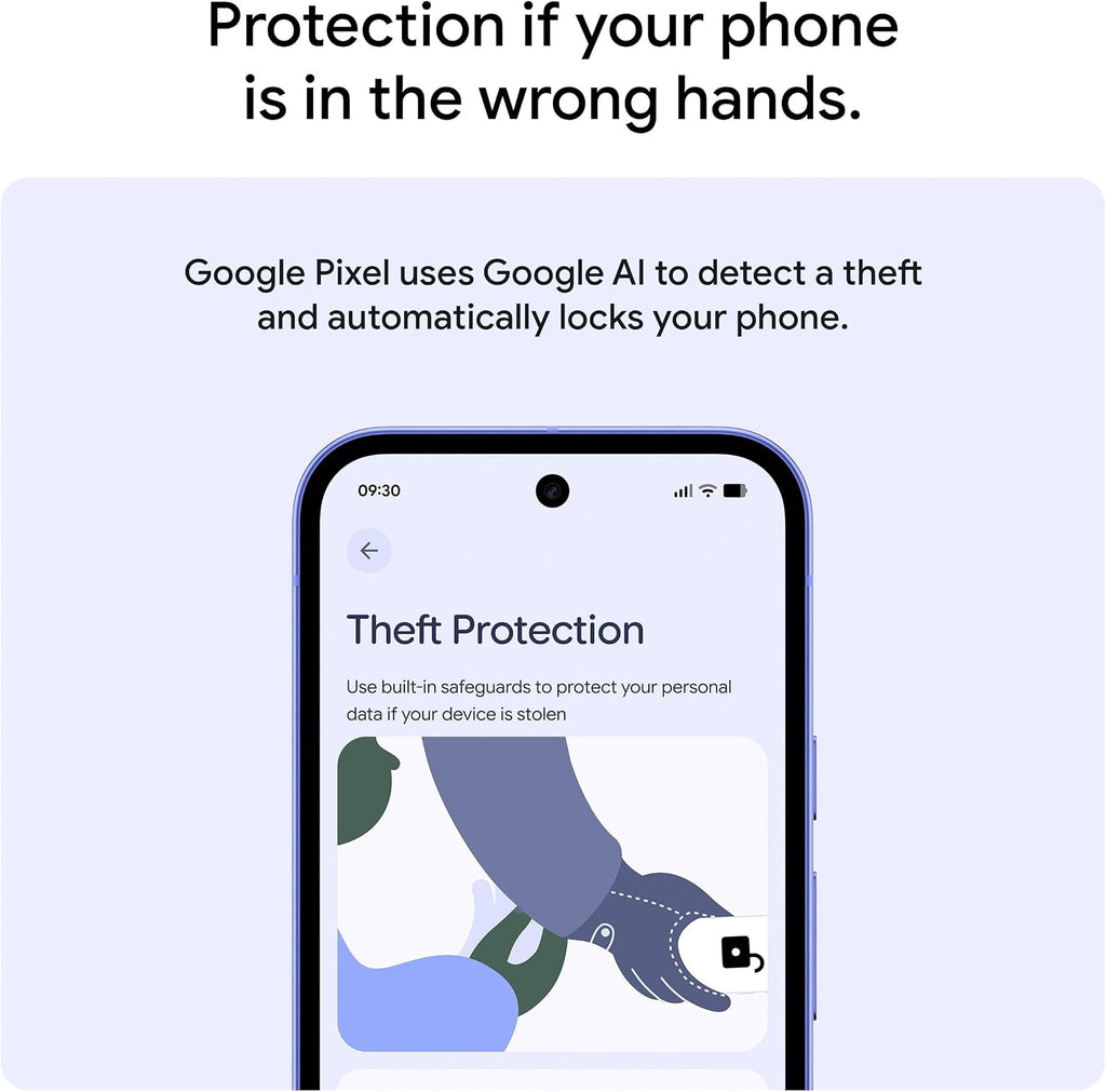 Google Pixel 10a - 7 years of new updates and features, 30+ hours battery, Camera Coach, Gemini Live, Pixel Safe - Fog, 128GB