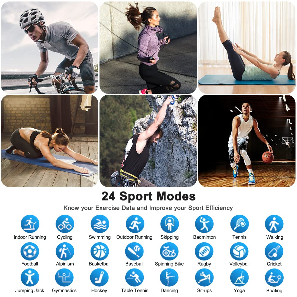 Motast Smart Watch, Fitness Tracker 1.69'' HD for Men Women