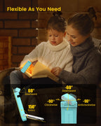 Glocusent USB Rechargeable Book Light, Portable Clip-on LED Reading Light