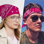 Aomig Bandana Head Scarf for Men and Women, Stylish Cowboy Headband Handkerchief, Multi-purpose Hair Scarf Paisley Print Unisex Headwraps, Bib Party Face Covering Headwear for Motorcycling