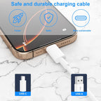 BSTOEM USB C Charger Cable, USB A to USB C Cable 2Pack 1M+2M, Type C Cable