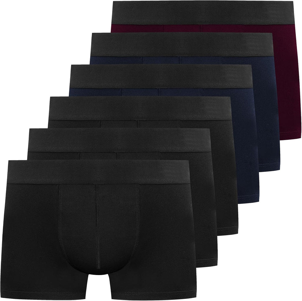 YouShow Mens Boxers 6/12 Pack Mens Underwear Hipsters Cotton Pants Trunks