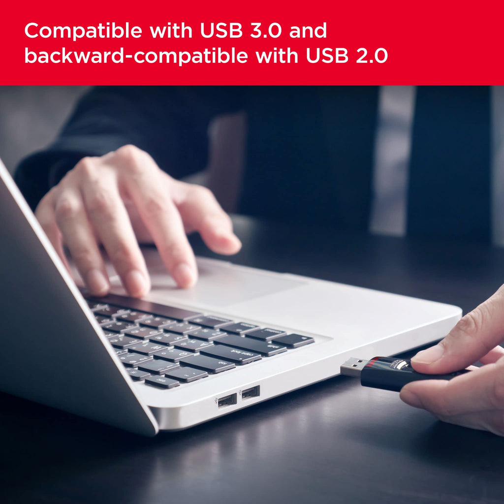 SanDisk Ultra 64GB USB Flash Drive USB 3.0 up to 130MB/s Read - Pack of 3