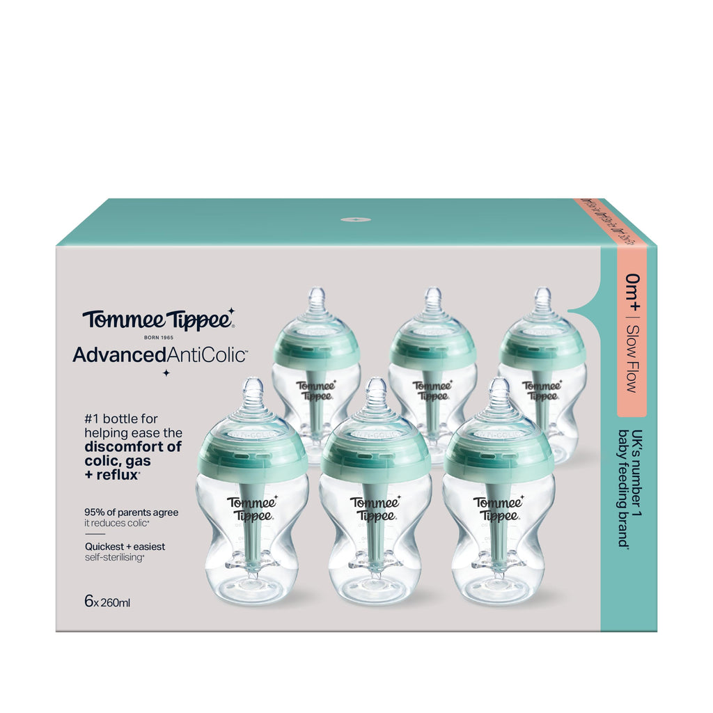 Tommee Tippee Advanced Anti-Colic Baby Bottle Breast-Like Teat 0m+ 260ml
