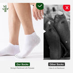 Niorasen Bamboo Trainer Socks for Men & Women, 6 Pairs, Low Cut