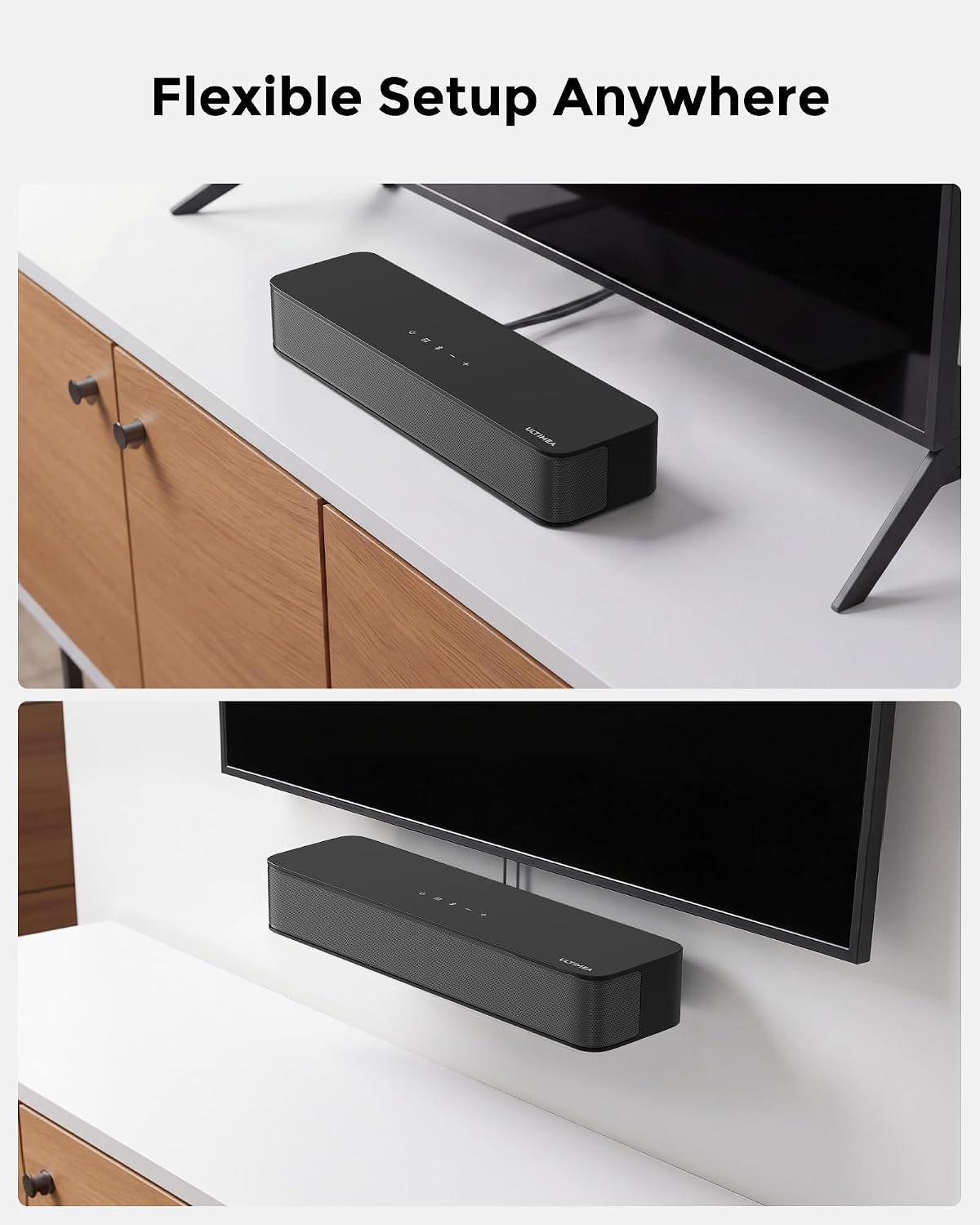 ULTIMEA 2.1ch Soundbar All-in-one, Built-in Subwoofer for TV