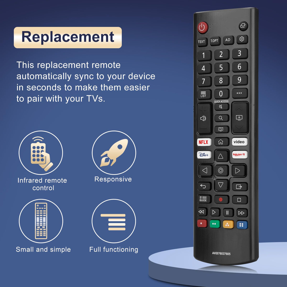 Universal Remote Control Replacement for All LG Smart TV