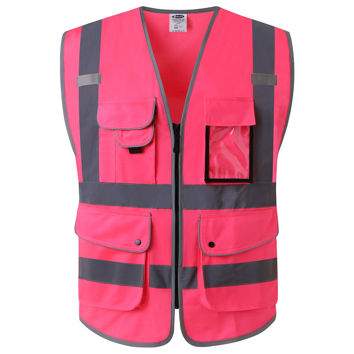 JKSafety Safety Vest for Men Women Reflective Hi Vis JK150 Green 3XL