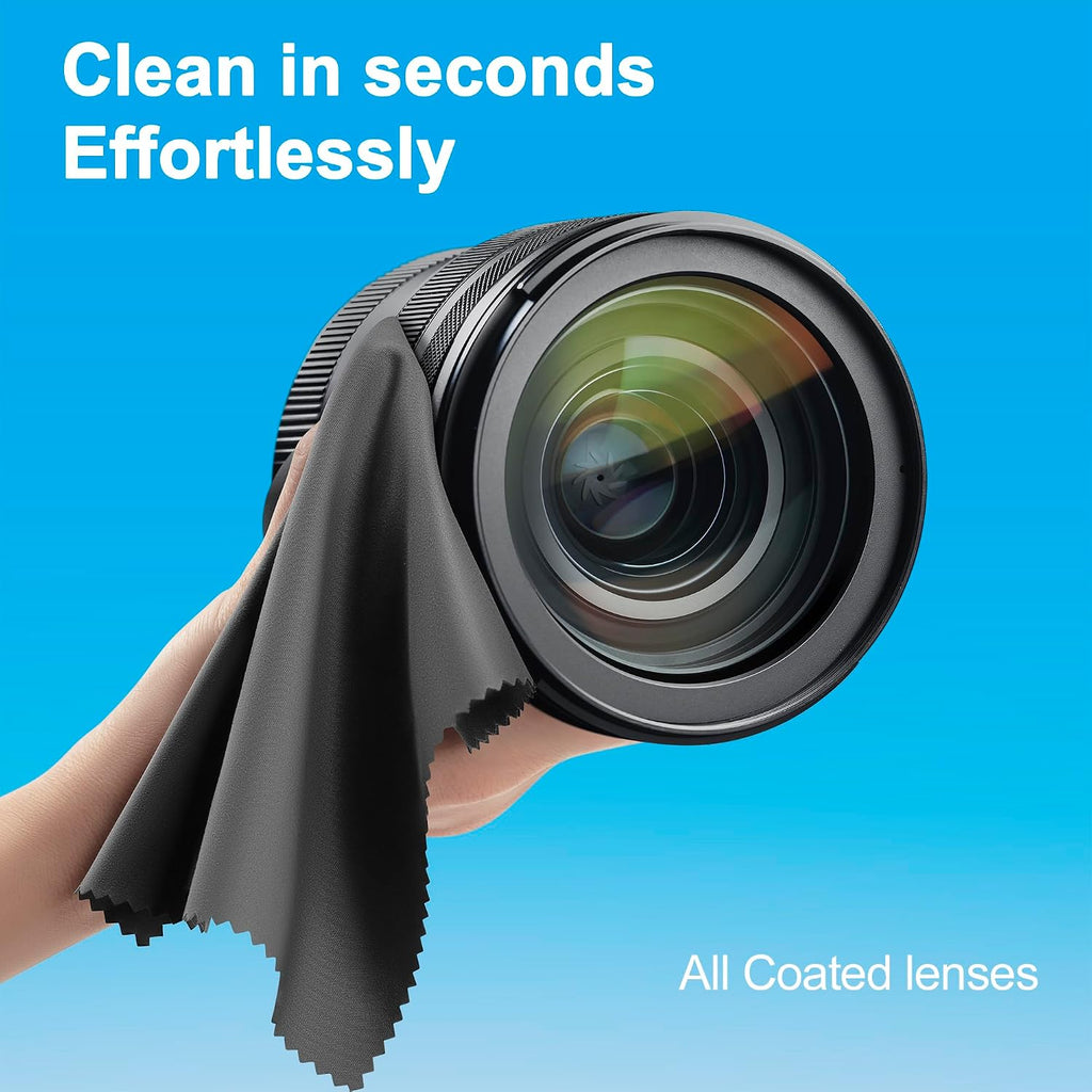 Japanese-Style Premium Microfiber Glasses Cleaning Cloth Streak & Scratch-Free Lens Cleaning Cloth – Safe for Eyeglasses, Sunglasses, Glasses Cleaner, Lens Wipes, iPhone & Screens (6 Pack)