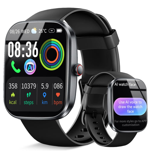 AI Smart Watch with ChatGPT, 1.91" Bluetooth 5.4 Call Smartwatch Men Women