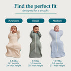 Love To Dream Swaddle Up, S 3.5-6kg, Olive Twigs, 1.5 Tog