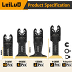 LEILUO 32Pcs Oscillating Tool Blades Wood Metal Multitool Blades Set